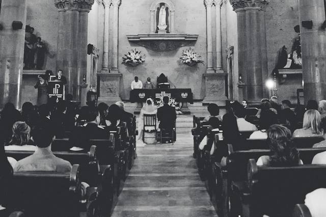 En la iglesia