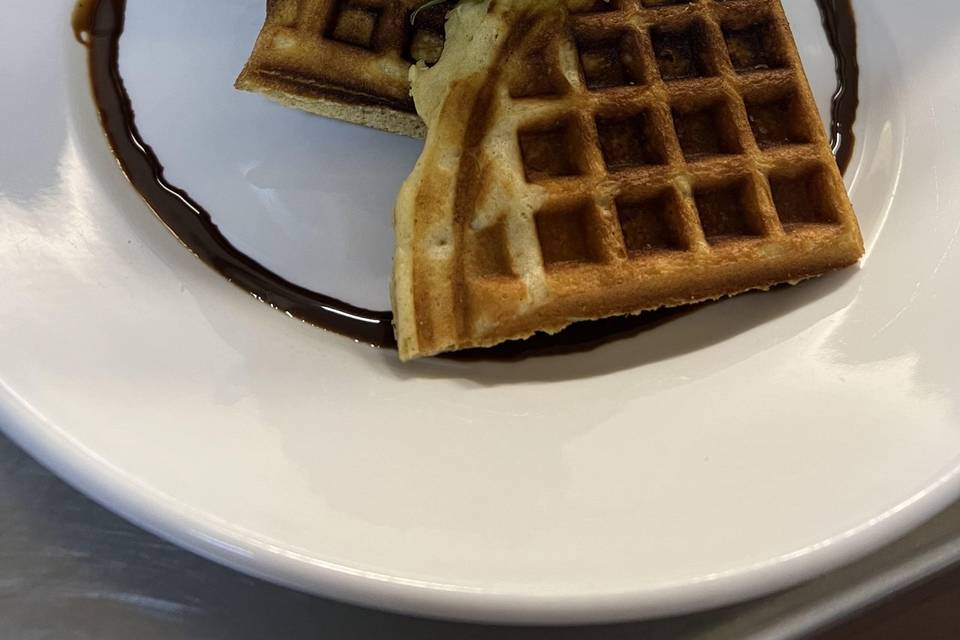 Desayuno waffles