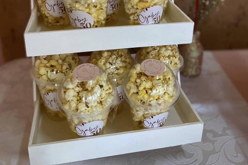 Popcorn bar para 60 personas