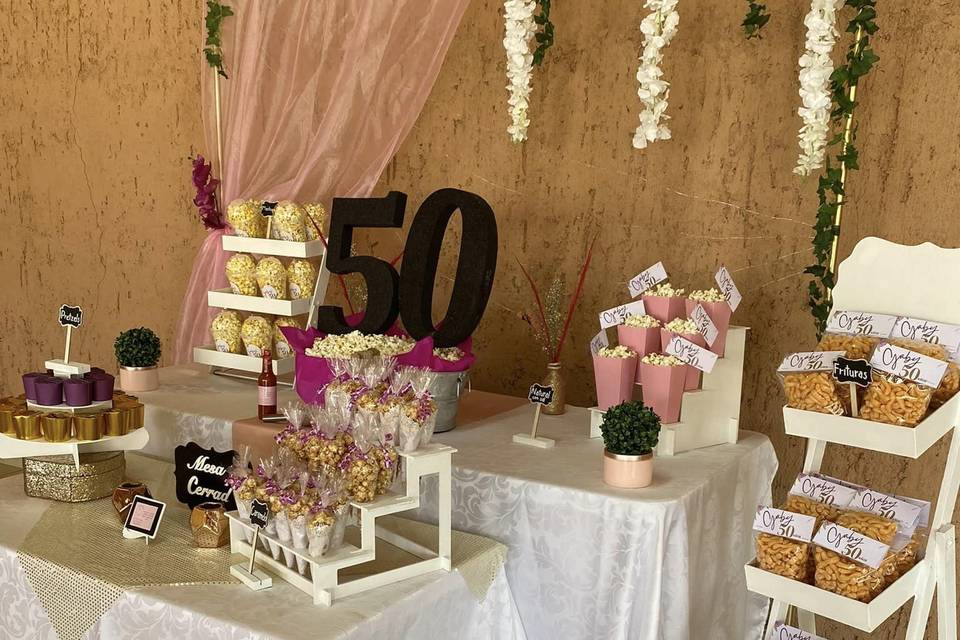 Popcorn bar para 60 personas