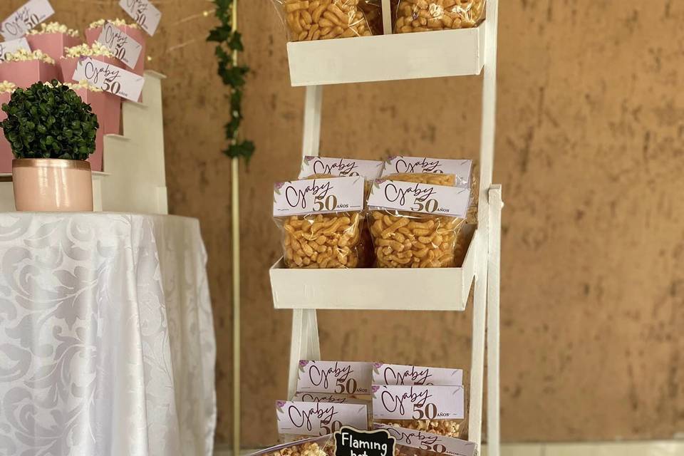 Popcorn bar para 60 personas