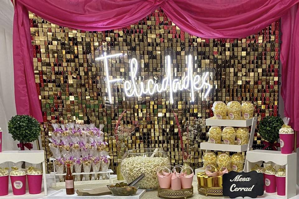 Popcorn bar para 60 personas