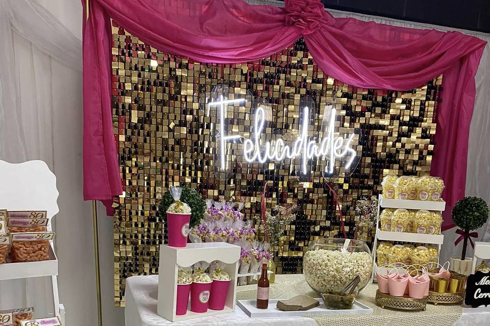 Popcorn bar para 60 personas