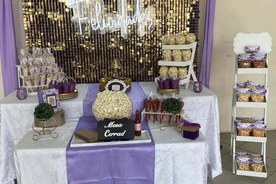 Popcorn bar para 100 personas