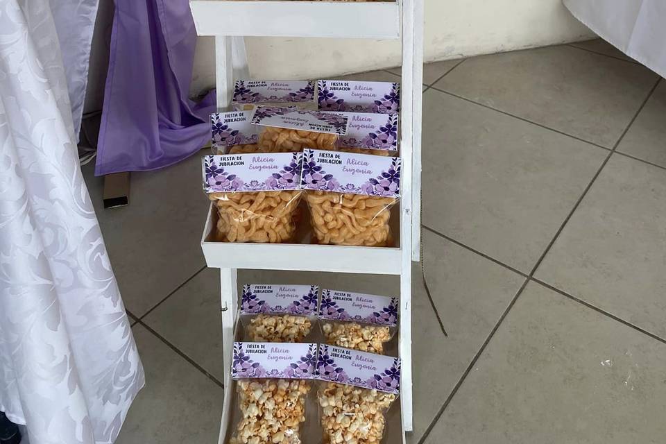 Popcorn bar para 100 personas