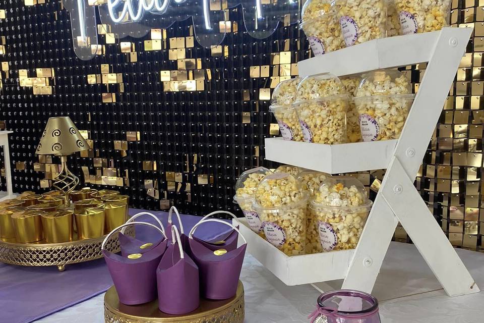 Popcorn bar para 100 personas