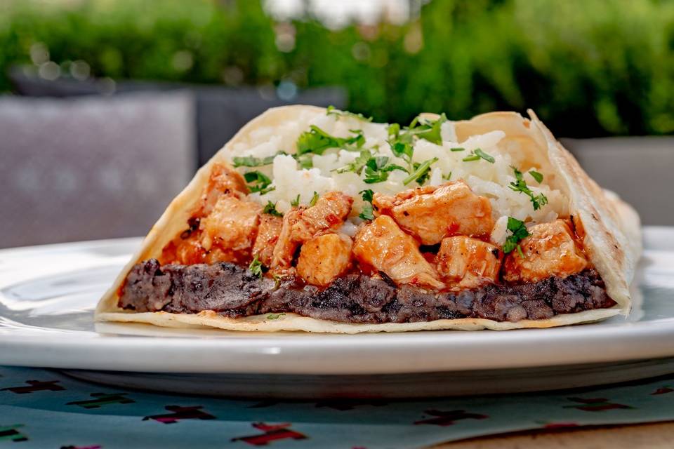 Burrito de chicharrón