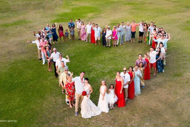Fotografía dron en bodas