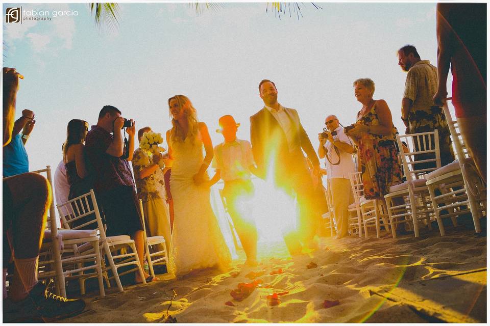 Ceremonia en la playa