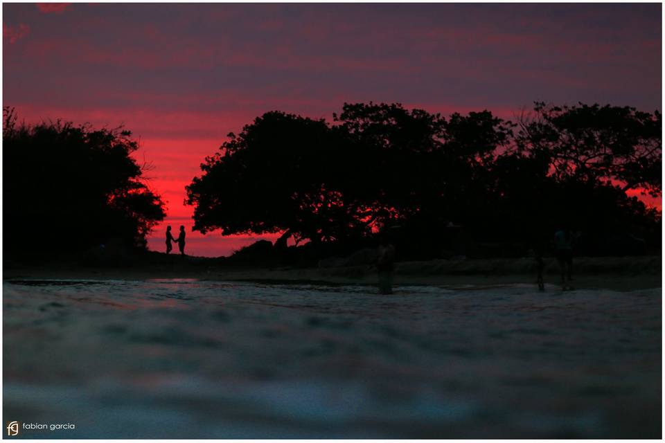 Rojos atardeceres