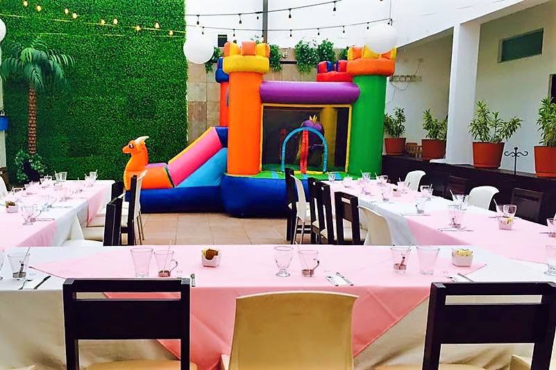 Fiesta con inflable