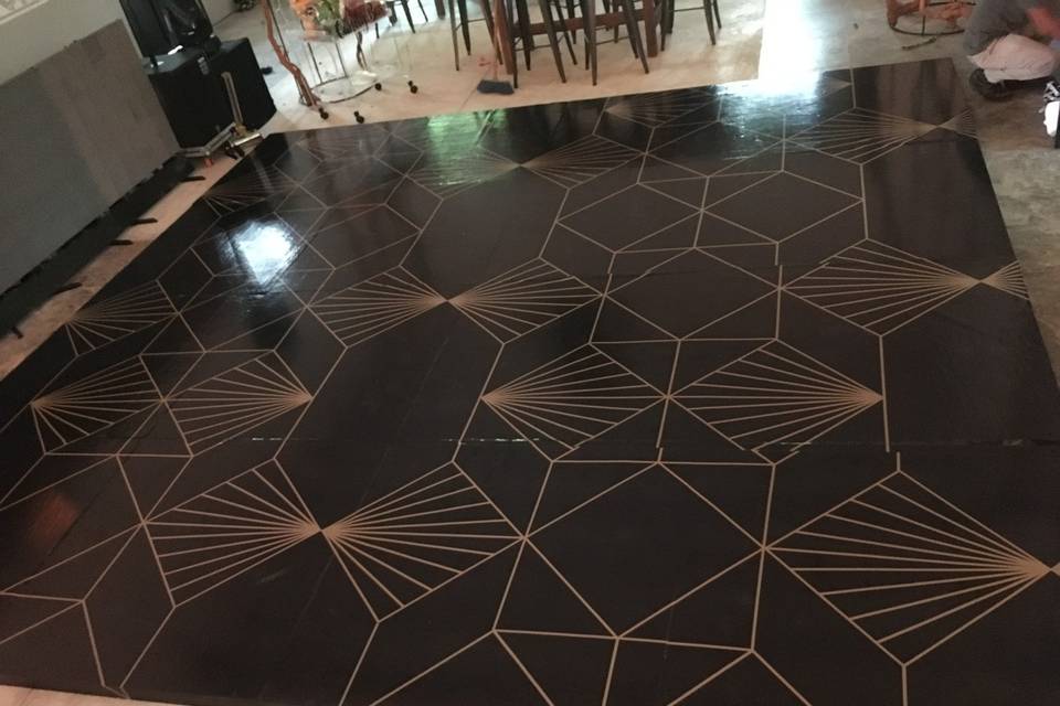 Pista de baile con diseño