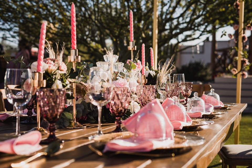 Pink wedding