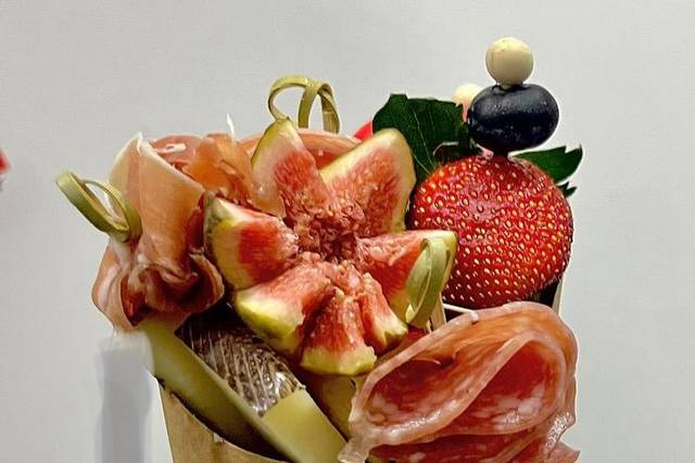 Jamón, queso e higo