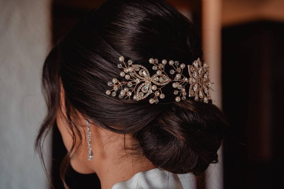 Novia en guadalajara peinado