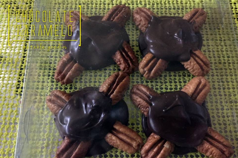 Tortugas de chocolatey caramelo