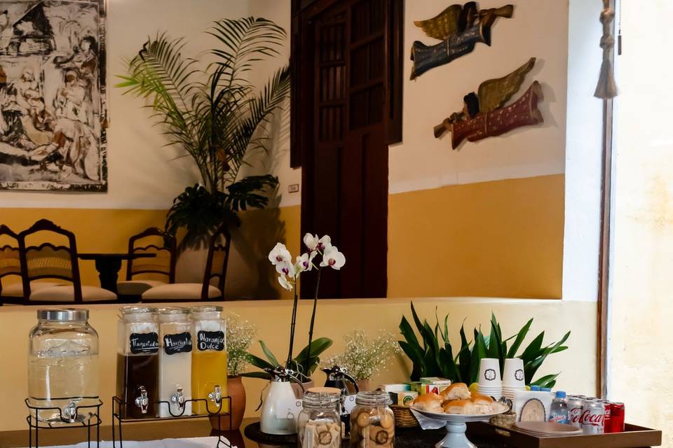 Snack bar para getting ready