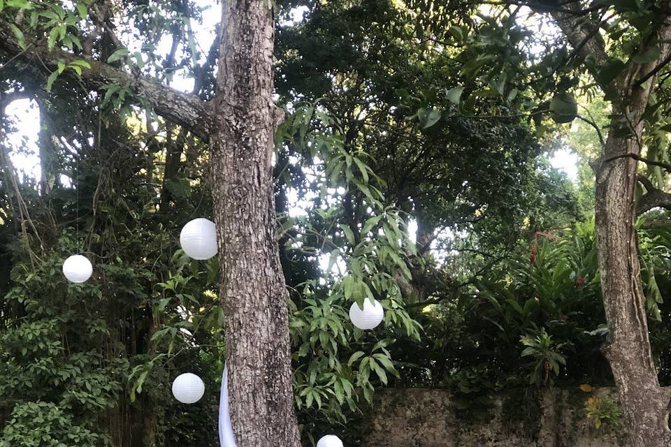 Deco rústica para ceremonia