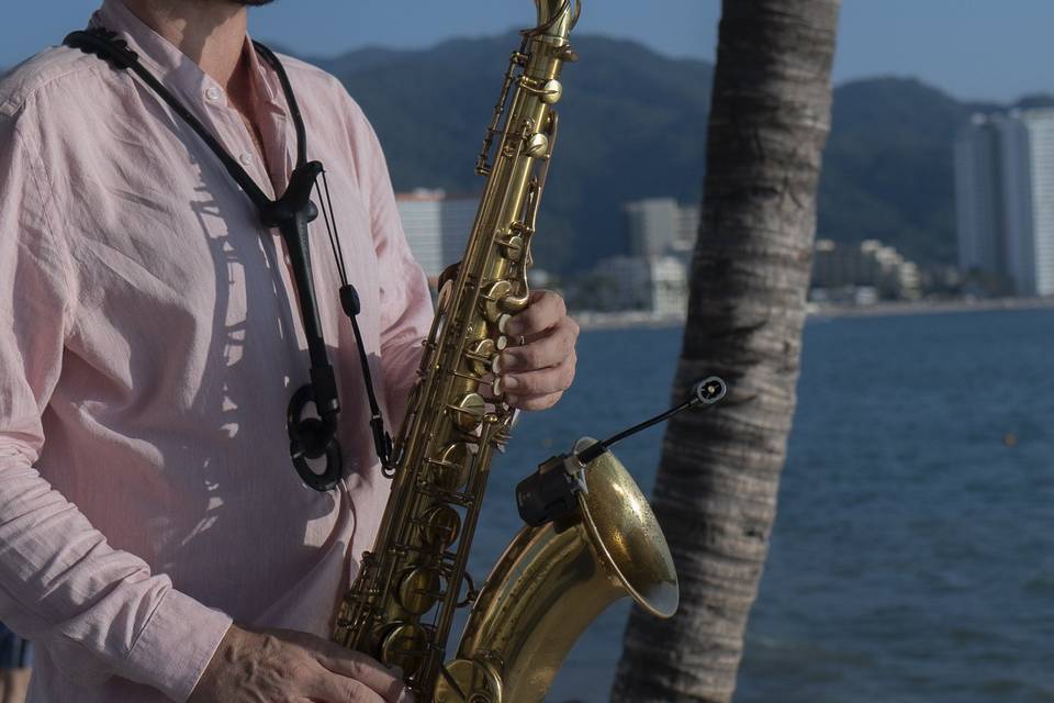 Escenario perfecto para el sax