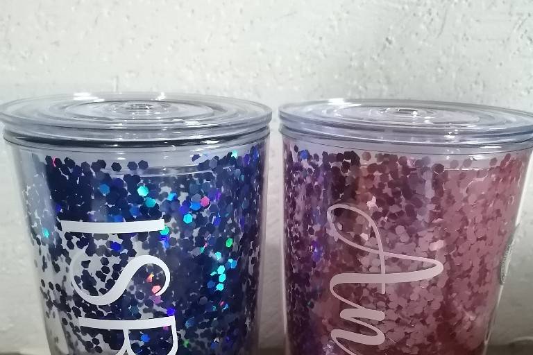 Vasos glitter