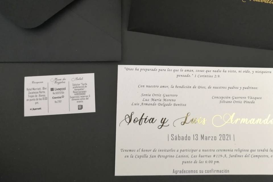 Invitaciones elegantes