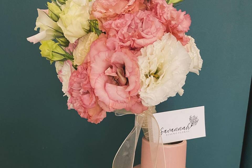 Ramo de novia lisianthus