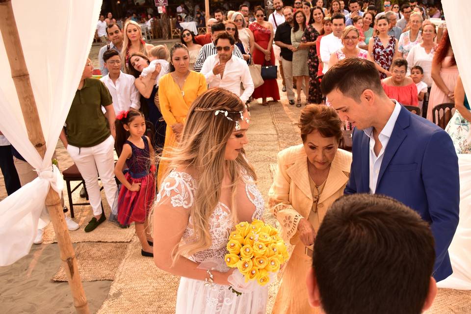 Ceremonia en playa