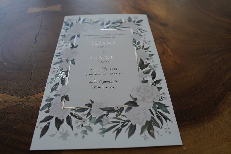 Invitaciones de boda elegantes