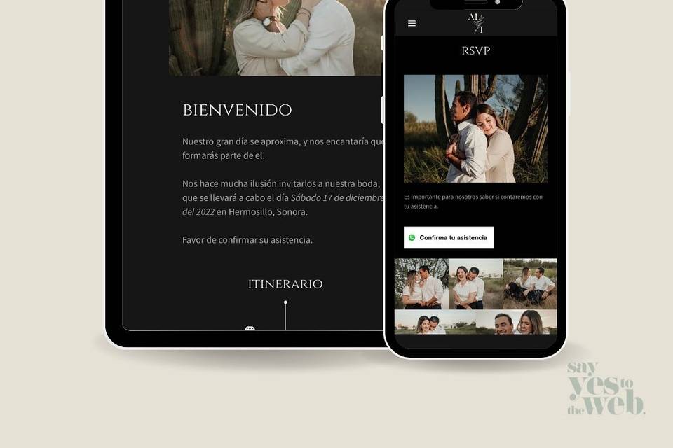 Invitación digital para boda