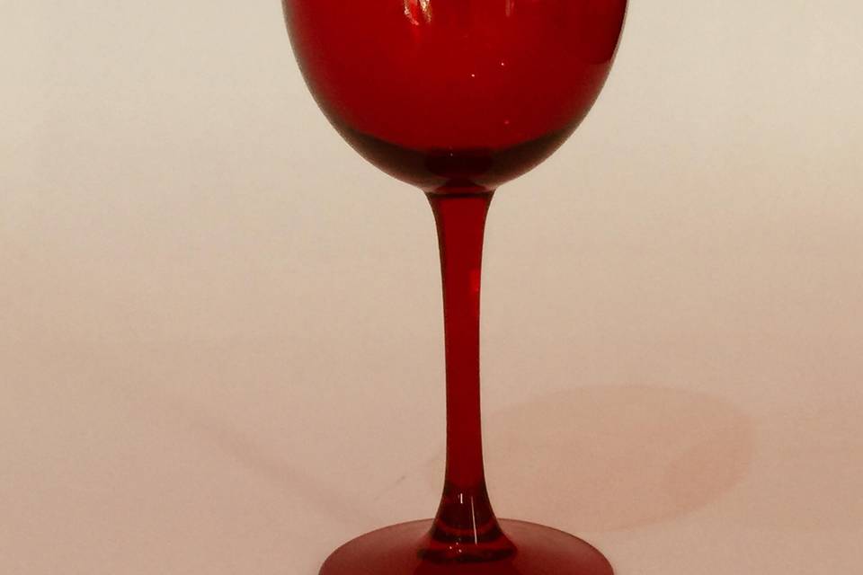 Copa cristal rojo