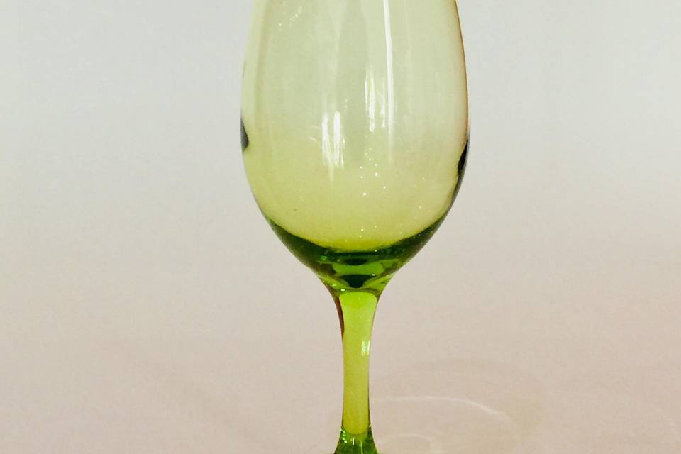 Copa cristal verde