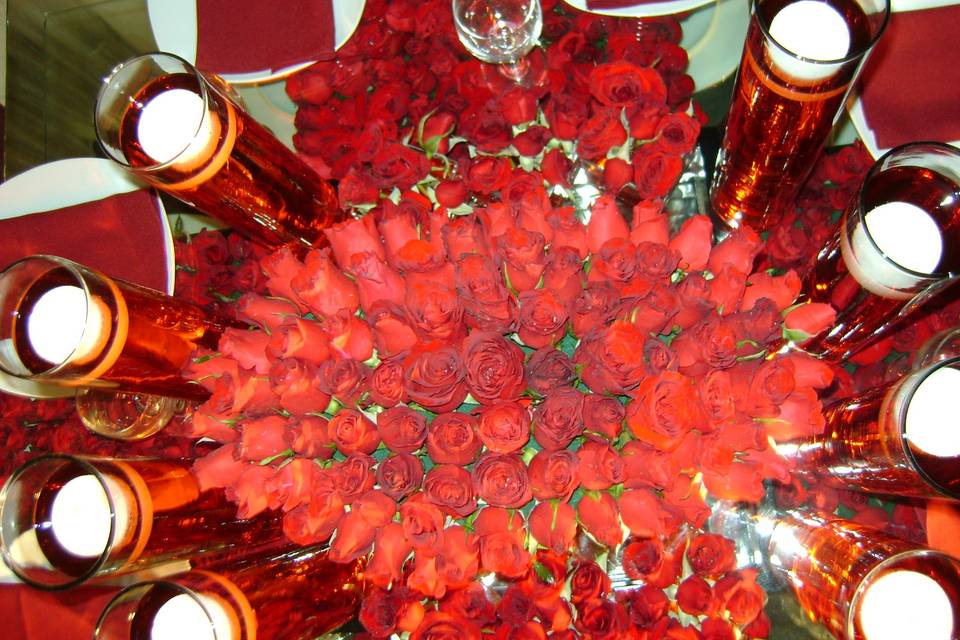 Mesa de doble cristal