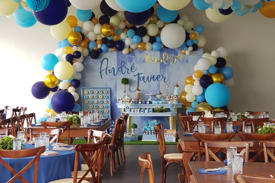 Candy bar con globos