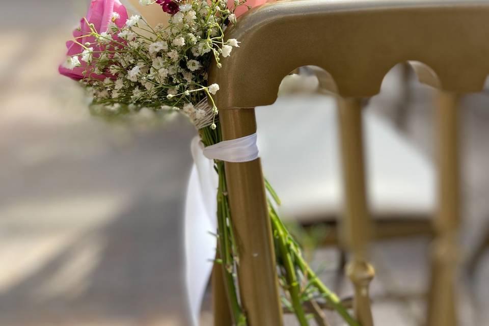 Boda civil en terraza