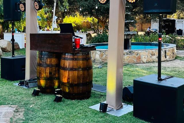 Dj booth barricas