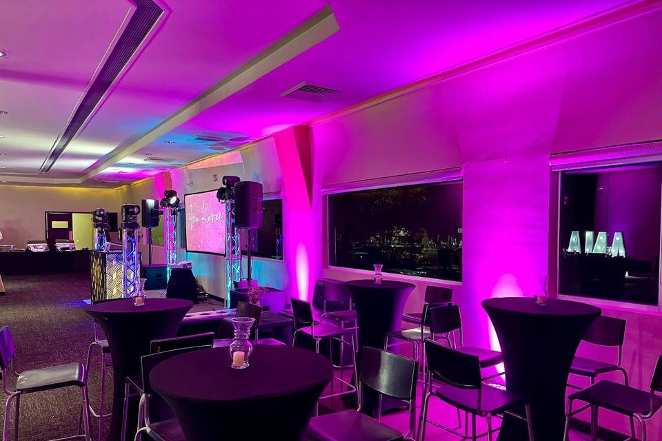Iluminación rosa