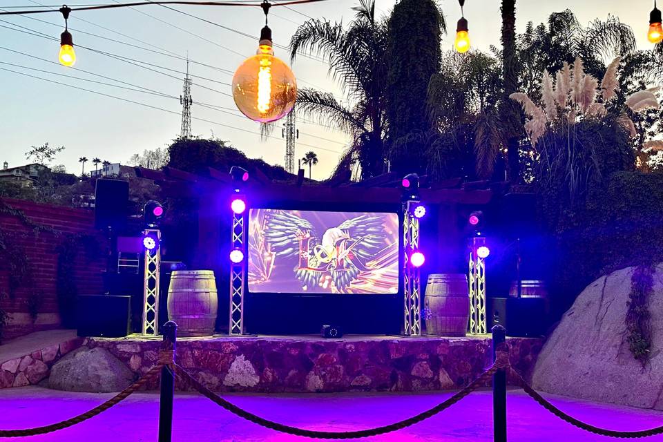 Pantalla para evento
