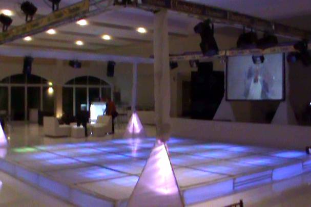 Pista iluminada