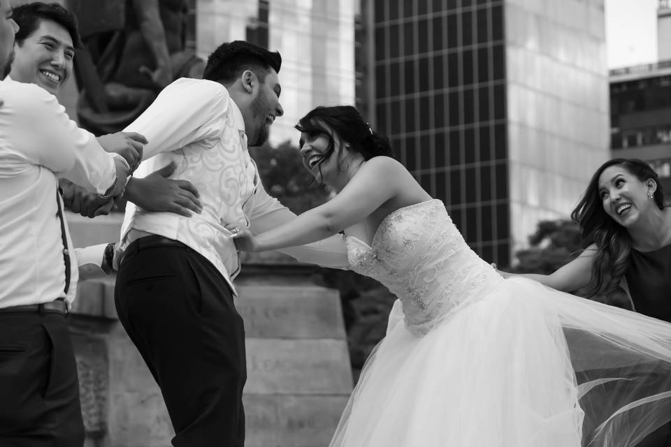 Sesión el día de la boda