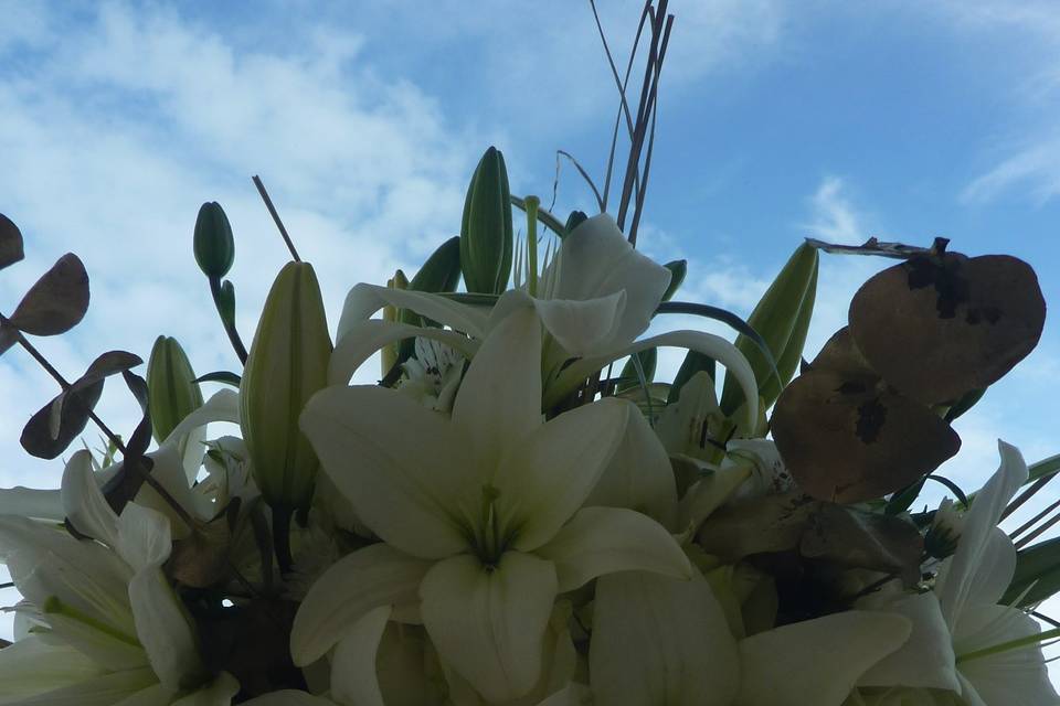 Corsages, botoniers, tocados