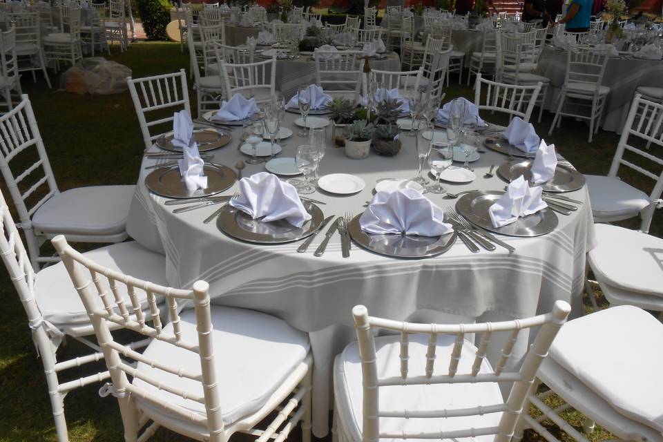 Mesa de novios en boda