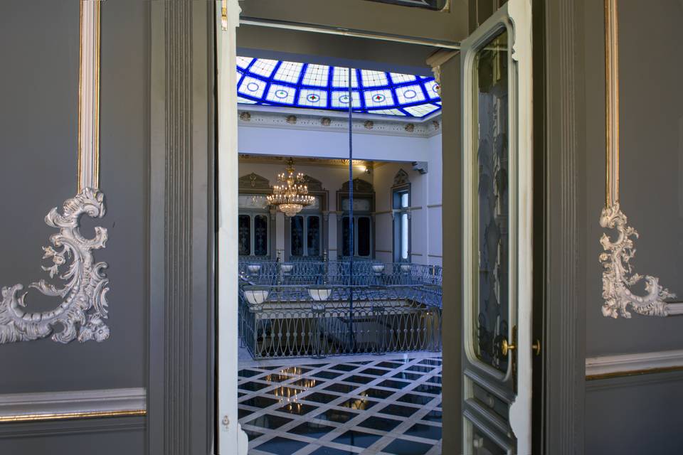 Lobby Casa del Vitral Azul