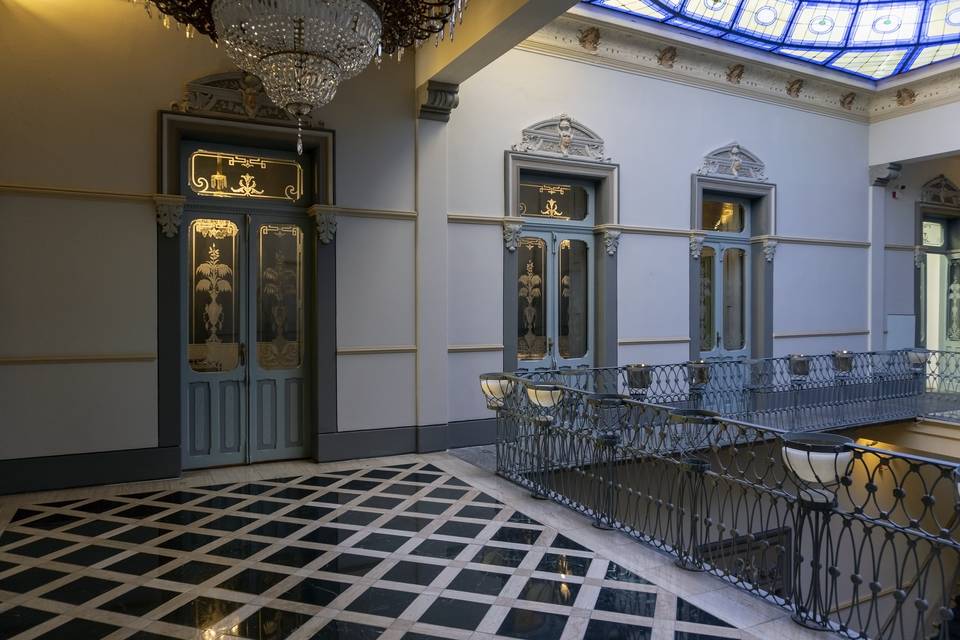 Lobby Casa del Vitral Azul