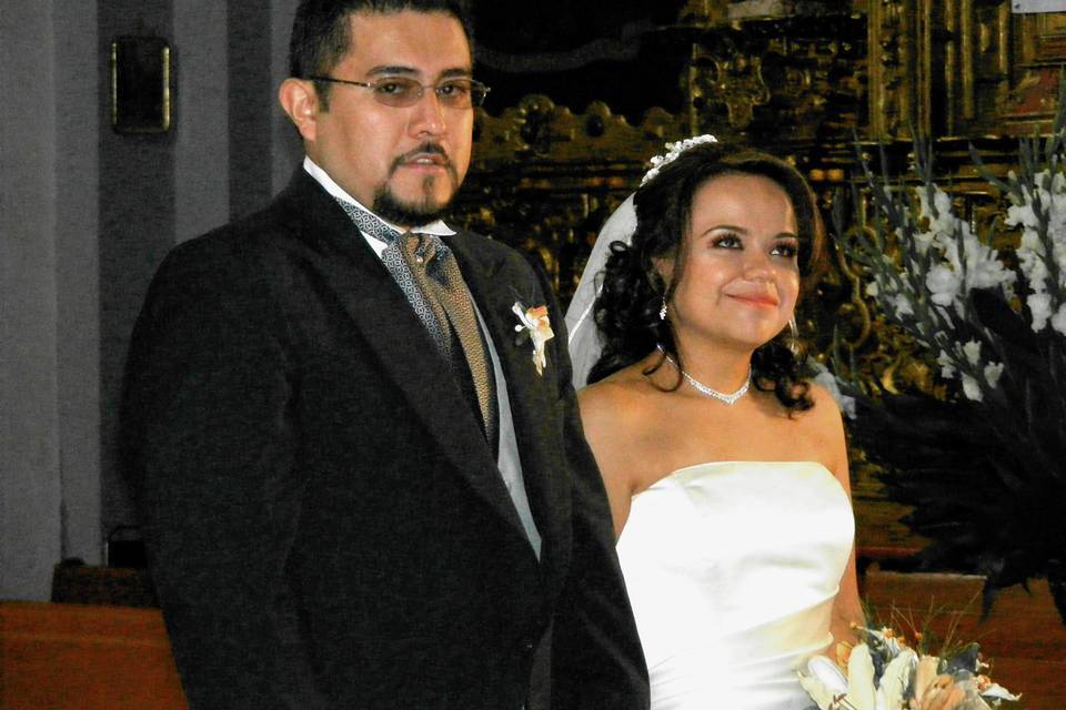 En el altar