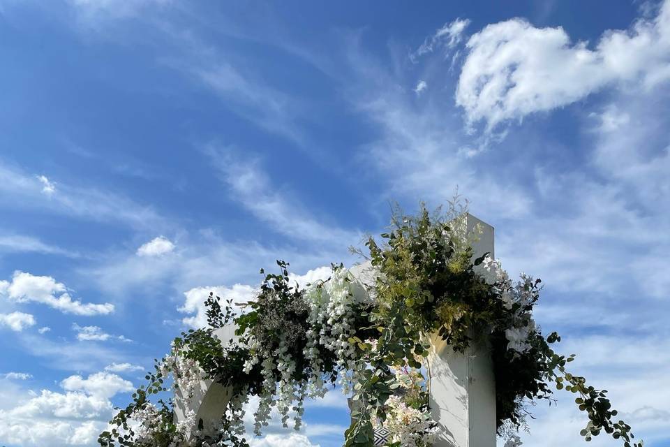 Arcos con flores