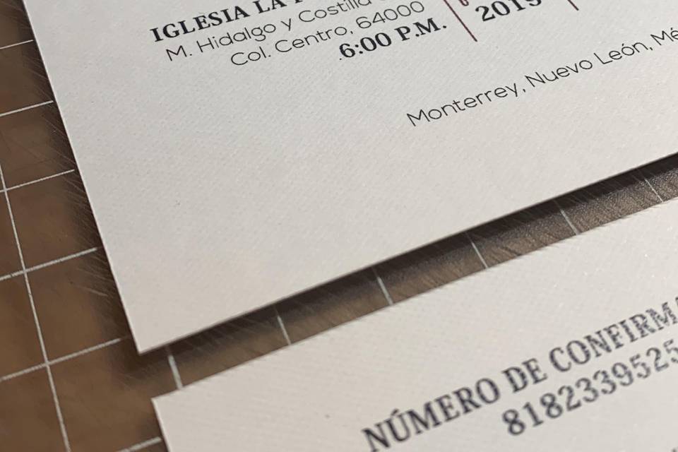 Invitación para boda