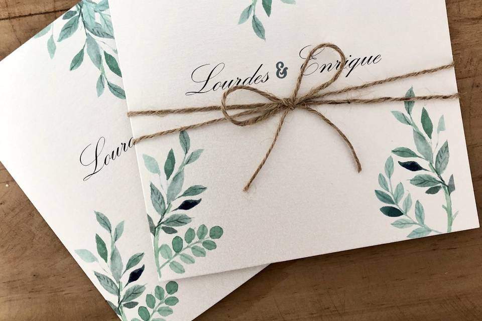 Invitación para boda