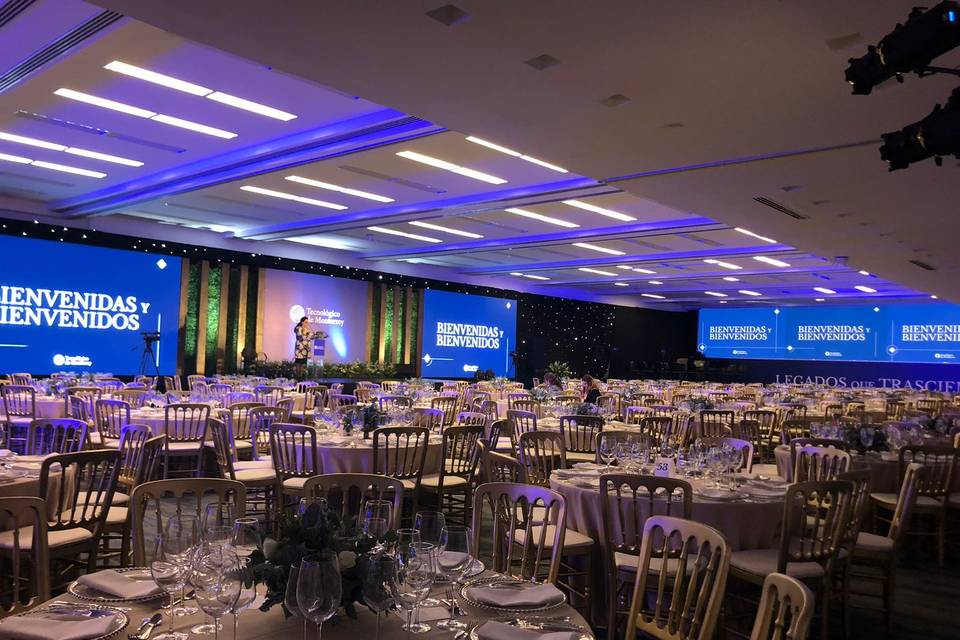 Evento, montaje banquete