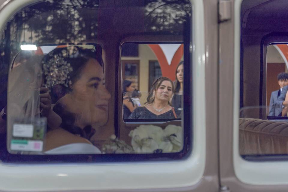 En el auto