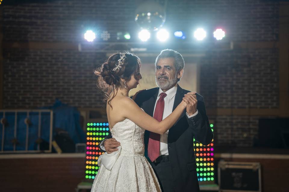 Baile con papa